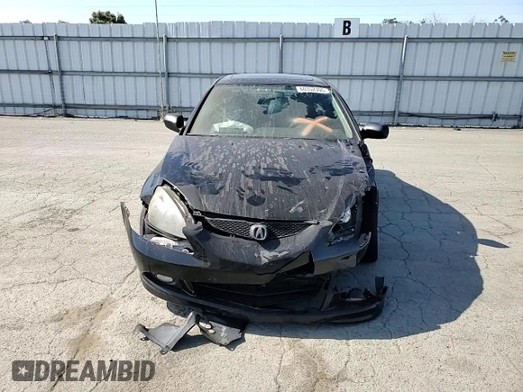 2005 Acura RSX with VIN JH4DC53815S005726, listed as a Copart auction lot 60352395 with 190,809 mi miles and Salvage title. Bid and sale history available at DreamBid. Image 14.