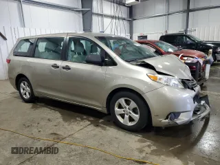 2015 Toyota Sienna L with VIN 5TDZK3DC1FS598628, listed as a Copart auction lot 54139805 with 113,364 mi miles and Salvage title. Bid and sale history available at DreamBid. Image 4.