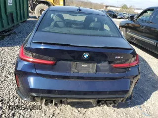 2021 BMW M3 with VIN WBS53AY06MFL37453, listed as a Copart auction lot 44033564 with 21,598 mi miles and Salvage Title. Bid and sale history available at carsss.com. Image 6.