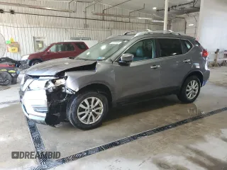 2017 Nissan Rogue SV with VIN 5N1AT2MV5HC740744, listed as a Copart auction lot 60553305 with 108,241 mi miles and Salvage title. Bid and sale history available at DreamBid. Image 1.