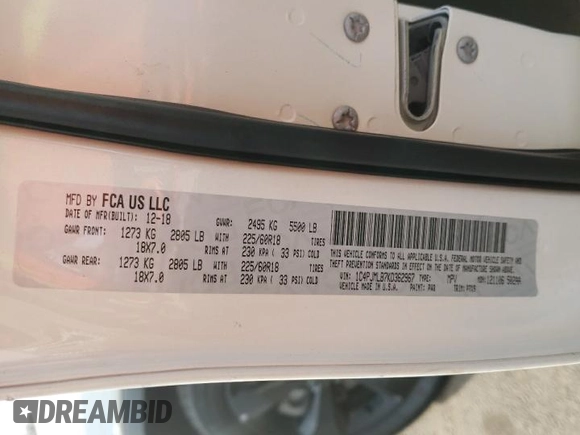 2019 Jeep Cherokee Latitude Plus with VIN 1C4PJMLB7KD362967, listed as a Copart auction lot 52439845 with 59,751 mi miles and Salvage title. Bid and sale history available at DreamBid. Image 14.