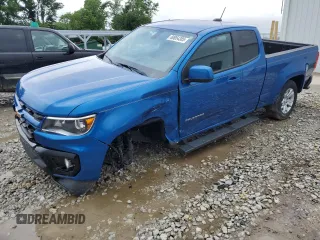 2021 Chevrolet Colorado 2WD LT z VIN 1GCHSCEA7M1123021, wystawiony jako Copart lot #59622885 z przebiegiem 46 029 mil mil oraz Szkoda całkowita • Salvage title. Historia ofert i sprzedaży dostępna na DreamBid. Obrazek 1.
