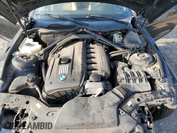 2011 BMW Z4 sDrive30i with VIN WBALM5C54BE378752, listed as a Copart auction lot 58517654 with 86,596 mi miles and Clean Title. Bid and sale history available at carsss.com. Image 12.
