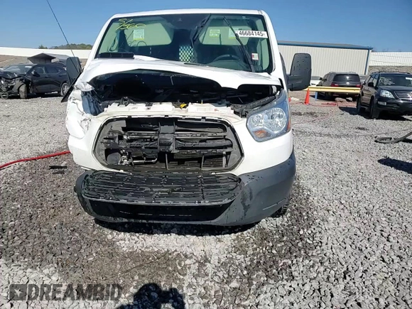 2019 Ford Transit with VIN 1FTYR1ZM2KKA42472, listed as a Copart auction lot 46684145 with 130,974 mi miles and Salvage title. Bid and sale history available at DreamBid. Image 14.