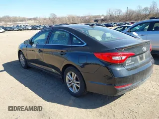 2015 Hyundai Sonata 2.4L SE with VIN 5NPE24AF9FH001329, listed as a IAAI auction lot 41854603 with 104,124 mi miles. Bid and sale history available at carsss.com. Image 3.
