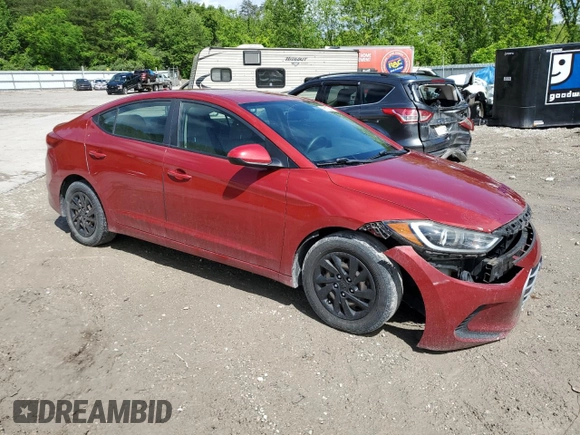 2017 Hyundai Elantra SE z VIN KMHD74LF2HU409248, wystawiony jako Copart lot #56102835 z przebiegiem 103 848 mil mil oraz Szkoda całkowita • Salvage title. Historia ofert i sprzedaży dostępna na DreamBid. Obrazek 4.