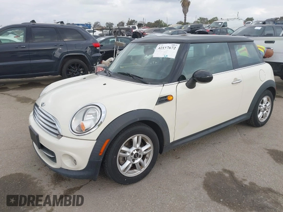 2011 MINI Hardtop with VIN WMWSU3C54BT183455, listed as a IAAI auction lot 42117672 with 130,530 mi miles and . Bid and sale history available at DreamBid. Image 2.
