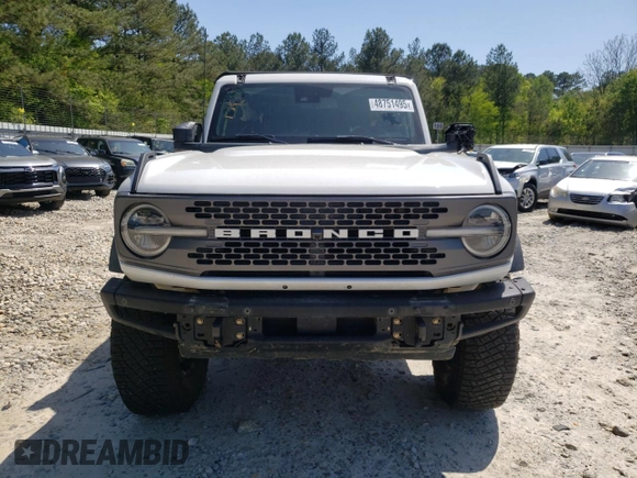 2021 Ford Bronco with VIN 1FMEE5DP2MLA87380, listed as a Copart auction lot 48751495 with 39,568 mi miles and Salvage Title. Bid and sale history available at DreamBid. Image 5.