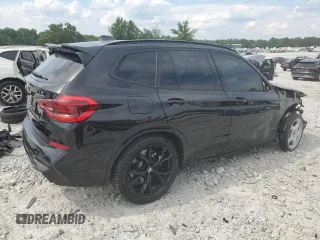 2021 BMW X3 M with VIN 5YMTS0C01M9G25876, listed as a Copart auction lot 58250524 with 27,536 mi miles and Salvage Title. Bid and sale history available at carsss.com. Image 3.