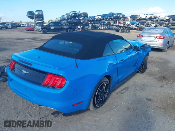 2022 Ford Mustang EcoBoost with VIN 1FATP8UH3N5115991, listed as a IAAI auction lot 41213475 with 64,399 mi miles. Bid and sale history available at carsss.com. Image 4.