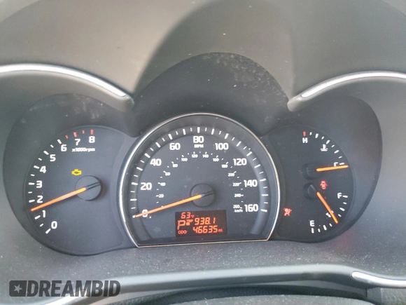 2015 Kia Sorento LX with VIN 5XYKT3A66FG561780, listed as a Copart auction lot 47789405 with 46,635 mi miles and Salvage Title. Bid and sale history available at DreamBid. Image 9.