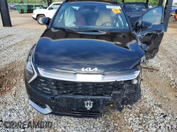 2023 Kia Sportage SX-Prestige with VIN KNDPXCAG4P7037500, listed as a Copart auction lot 56553875 with 34,906 mi miles and Salvage title. Bid and sale history available at DreamBid. Image 12.