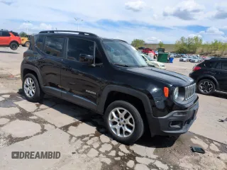 2017 Jeep Renegade Latitude z VIN ZACCJBBB4HPF38906, wystawiony jako Copart lot #56379205 z przebiegiem 65 908 mil mil oraz Szkoda całkowita • Salvage title. Historia ofert i sprzedaży dostępna na DreamBid. Obrazek 4.