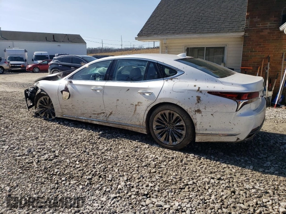 2019 Lexus LS with VIN JTHC51FF6K5005529, listed as a Copart auction lot 48593625 with 35,303 mi miles and Salvage Title. Bid and sale history available at carsss.com. Image 2.