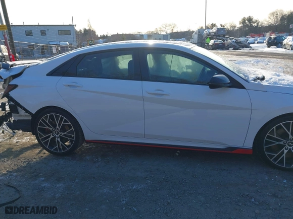 2023 Hyundai Elantra N with VIN KMHLW4AK6PU011540, listed as a IAAI auction lot 41362380 with 18,538 mi miles. Bid and sale history available at carsss.com. Image 13.