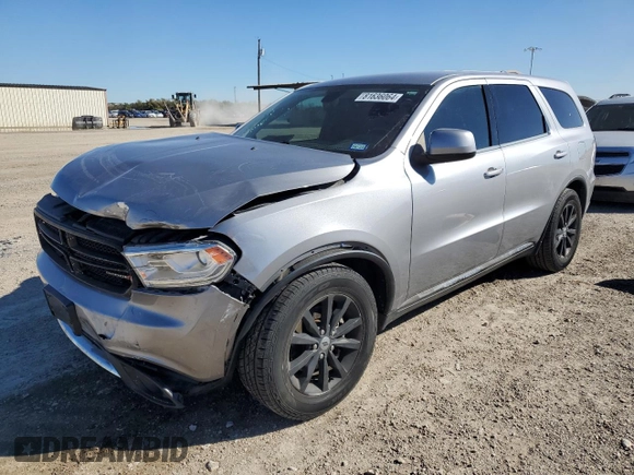 2020 Dodge Durango SXT Plus with VIN 1C4RDHAG7LC166394, listed as a Copart auction lot 81636064 with 100,021 mi miles and Salvage Title. Bid and sale history available at carsss.com. Image 1.