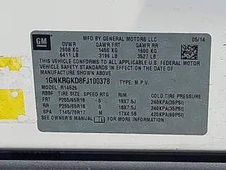 2015 Chevrolet Traverse LT с VIN 1GNKRGKD8FJ100378, выставлен на аукционе IAAI как лот 42074140 с пробегом 141 102 миль миль и . История ставок и продаж доступна на DreamBid. Изображение 9.