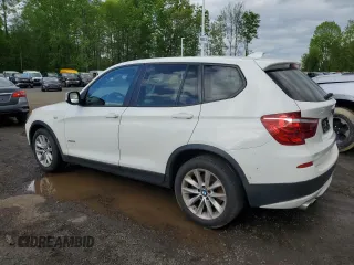 2014 BMW X3 xDrive28i with VIN 5UXWX9C51E0D17523, listed as a Copart auction lot 56364895 with 155,656 mi miles and Clean Title. Bid and sale history available at DreamBid. Image 2.