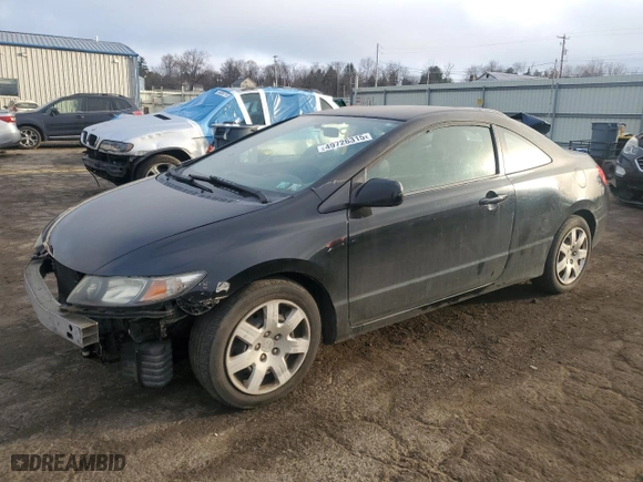 2010 Honda Civic Cpe LX with VIN 2HGFG1B6XAH514448, listed as a Copart auction lot 49726315 with 162,178 mi miles and Salvage Title. Bid and sale history available at carsss.com. Image 1.