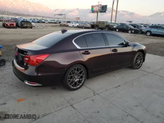 2014 Acura RLX Tech Pkg with VIN JH4KC1F51EC006225, listed as a Copart auction lot 48402475 with 162,645 mi miles and Salvage Title. Bid and sale history available at carsss.com. Image 3.