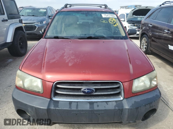 2003 Subaru Forester X with VIN JF1SG63633H713526, listed as a Copart auction lot 75437884 with 100,756 mi miles and Non Repairable. Bid and sale history available at carsss.com. Image 5.