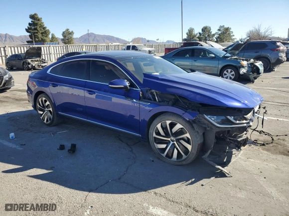 2021 Volkswagen Arteon SEL R-Line with VIN WVWHR7AN0ME012914, listed as a Copart auction lot 43871805 with 59,657 mi miles and Salvage Title. Bid and sale history available at carsss.com. Image 4.