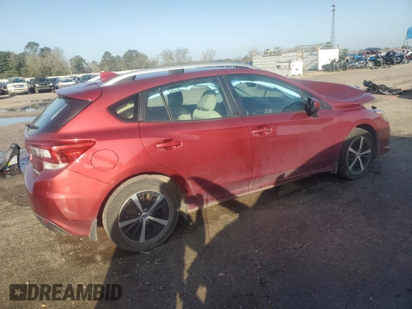 2021 Subaru Impreza Premium z VIN 4S3GTAV60M3701229, wystawiony jako Copart lot #47572415 z przebiegiem 39 425 mil mil oraz Szkoda całkowita • Salvage title. Historia ofert i sprzedaży dostępna na DreamBid. Obrazek 3.