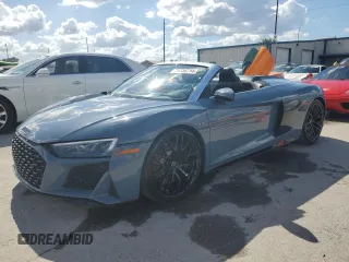 2020 Audi R8 z VIN WUAVECFX5L7901778, wystawiony jako Copart lot #74736714 z przebiegiem Nie podano mil oraz Nie do naprawy. Historia ofert i sprzedaży dostępna na DreamBid. Obrazek 1.