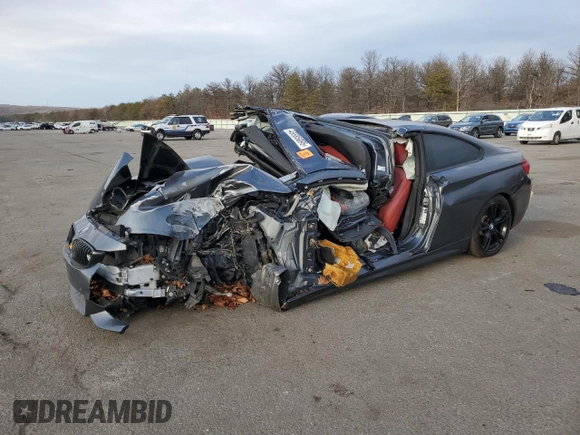 2018 BMW 4 Series 430i xDrive with VIN WBA4W5C51JAA49675, listed as a Copart auction lot 45585095 with Not provided miles and Salvage title. Bid and sale history available at DreamBid. Image 1.