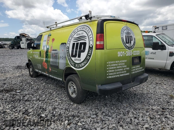 2016 Chevrolet Express Cargo with VIN 1GCWGAFFXG1289982, listed as a Copart auction lot 60210755 with Not provided miles and Salvage title. Bid and sale history available at DreamBid. Image 2.