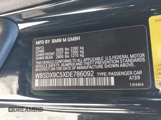 2013 BMW M3 z VIN WBSDX9C5XDE786092, wystawiony jako IAAI lot #41871257 z przebiegiem 61 075 mil mil oraz . Historia ofert i sprzedaży dostępna na DreamBid. Obrazek 9.