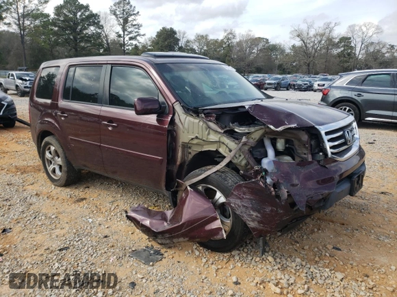 2013 Honda Pilot EX-L with VIN 5FNYF3H55DB023896, listed as a Copart auction lot 48876135 with 172,848 mi miles and Salvage Title. Bid and sale history available at DreamBid. Image 4.