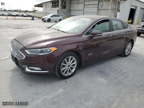 2017 Ford Fusion Energi Titanium with VIN 3FA6P0SU1HR152117, listed as a Copart auction lot 50141935 with 121,157 mi miles and Clean Title. Bid and sale history available at carsss.com. Image 1.