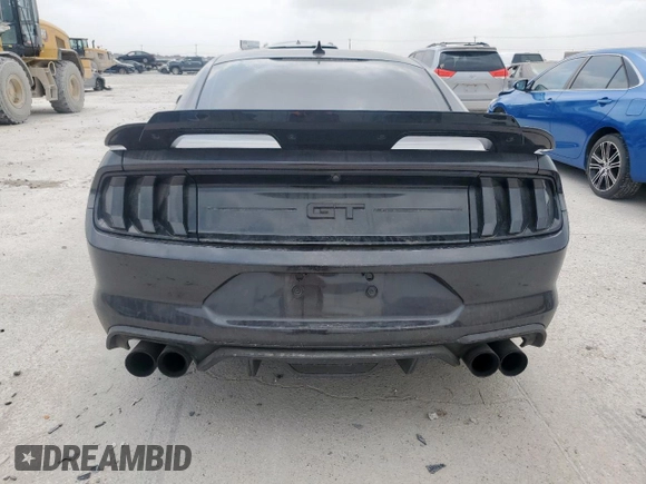 2022 Ford Mustang GT with VIN 1FA6P8CF8N5145937, listed as a Copart auction lot 51089885 with 21,948 mi miles and Salvage title. Bid and sale history available at DreamBid. Image 6.
