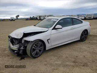 2015 BMW 4 Series 435i with VIN WBA3R1C58FK195307, listed as a Copart auction lot 46541465 with 104,443 mi miles and Salvage Title. Bid and sale history available at carsss.com. Image 1.