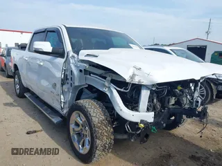 2019 Ram 1500 Big Horn with VIN 1C6RREFT7KN880929, listed as a IAAI auction lot 42076806 with 155,185 mi miles and . Bid and sale history available at DreamBid. Image 1.