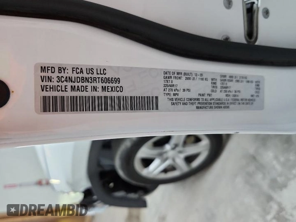 2024 Jeep Compass Latitude z VIN 3C4NJDBN3RT606699, wystawiony jako Copart lot #64117515 z przebiegiem 40 130 mil mil oraz Czysty tytuł • Clean title. Historia ofert i sprzedaży dostępna na DreamBid. Obrazek 12.