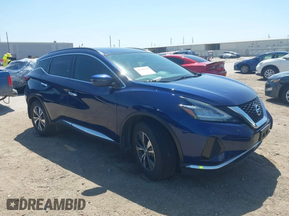 2019 Nissan Murano S with VIN 5N1AZ2MJ4KN163132, listed as a IAAI auction lot 41985250 with 57,511 mi miles and . Bid and sale history available at DreamBid. Image 1.