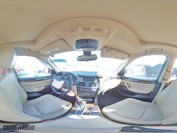 2016 BMW X3 xDrive28i with VIN 5UXWX9C51G0D72959, listed as a Copart auction lot 49253705 with 0 mi miles and Salvage Title. Bid and sale history available at carsss.com. Image 14.