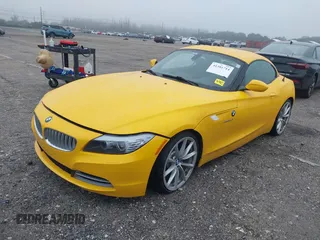2011 BMW Z4 sDrive35i with VIN WBALM7C58BE383383, listed as a IAAI auction lot 41381714 with 55,704 mi miles. Bid and sale history available at carsss.com. Image 2.