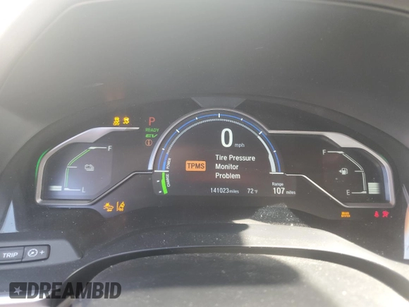 2018 Honda Clarity Plug-In Hybrid Touring with VIN JHMZC5F35JC004993, listed as a Copart auction lot 53534414 with 141,023 mi miles and Salvage Title. Bid and sale history available at carsss.com. Image 9.