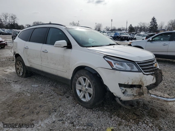 2014 Chevrolet Traverse LT with VIN 1GNKVGKD6EJ370915, listed as a Copart auction lot 45500145 with 137,310 mi miles and Salvage Title. Bid and sale history available at carsss.com. Image 4.