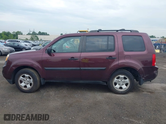 2013 Honda Pilot LX with VIN 5FNYF4H25DB029032, listed as a IAAI auction lot 42661736 with 128,096 mi miles and . Bid and sale history available at DreamBid. Image 14.