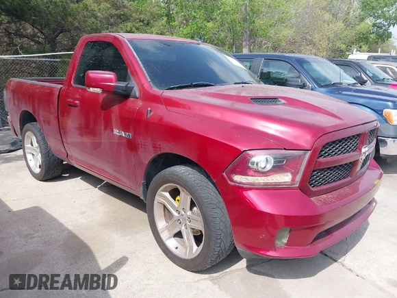 2014 Ram 1500 R/T with VIN 3C6JR6CT5EG153115, listed as a IAAI auction lot 41940587 with 142,323 mi miles. Bid and sale history available at carsss.com. Image 1.