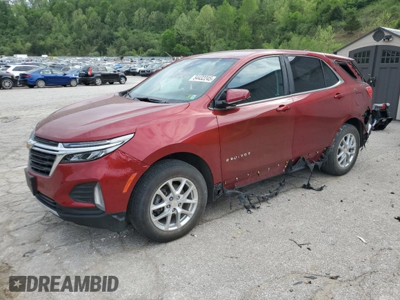 2023 Chevrolet Equinox LT z VIN 3GNAXUEGXPS150110, wystawiony jako Copart lot #54432245 z przebiegiem 37 486 mil mil oraz Szkoda całkowita • Salvage title. Historia ofert i sprzedaży dostępna na DreamBid. Obrazek 1.