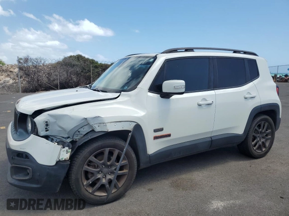 2016 Jeep Renegade Latitude z VIN ZACCJABW9GPE00466, wystawiony jako Copart lot #49327315 z przebiegiem 91 953 mil mil oraz Szkoda całkowita • Salvage title. Historia ofert i sprzedaży dostępna na DreamBid. Obrazek 1.