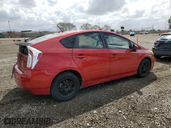 2012 Toyota Prius One with VIN JTDKN3DU6C5477032, listed as a Copart auction lot 51830945 with 196,872 mi miles and Salvage Title. Bid and sale history available at carsss.com. Image 3.