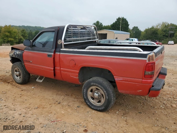 1998 Dodge Ram 1500 with VIN 1B7HF16Z3WS643923, listed as a Copart auction lot 72924074 with 195,936 mi miles and Salvage Title. Bid and sale history available at carsss.com. Image 2.
