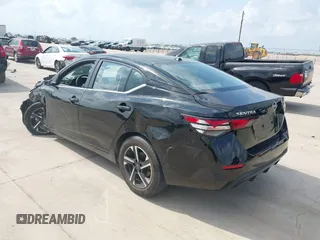 2024 Nissan Sentra SV with VIN 3N1AB8CV8RY378402, listed as a IAAI auction lot 42121906 with 25,315 mi miles and . Bid and sale history available at DreamBid. Image 3.