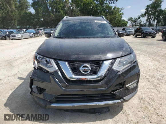 2017 Nissan Rogue SV with VIN KNMAT2MT0HP542942, listed as a Copart auction lot 59399095 with 60,010 mi miles and Salvage title. Bid and sale history available at DreamBid. Image 5.